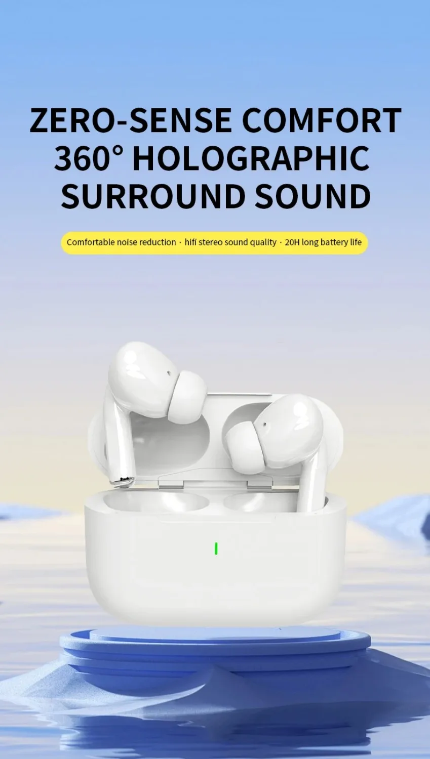 Auriculares Inalámbricos Bluetooth Air Pro 2025, Auriculares TWS HiFi con Reducción de Ruido, Resistentes al Agua para IPHONE y Android Auriculares Inalámbricos Bluetooth Air Pro 2025, Auriculares TWS HiFi con Reducción de Ruido, Resistentes al Agua para IPHONE y Android
