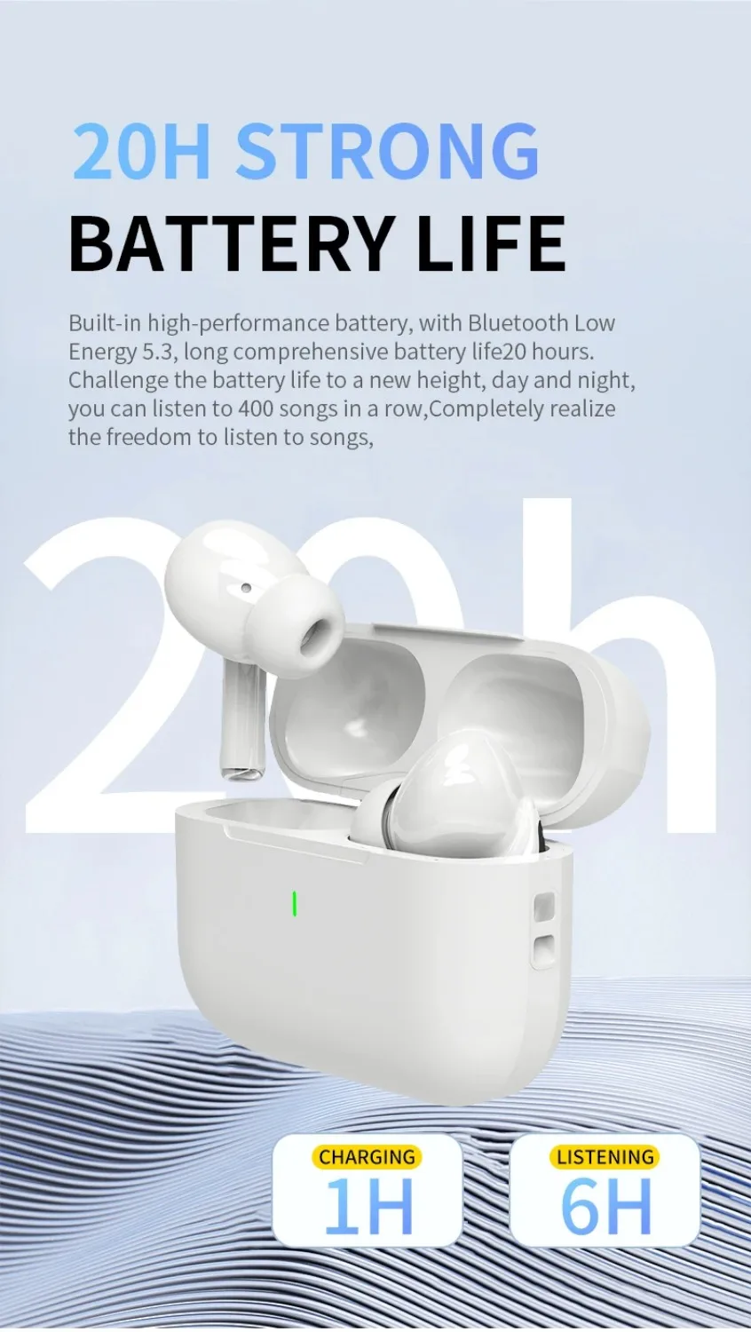 Auriculares Inalámbricos Bluetooth Air Pro 2025, Auriculares TWS HiFi con Reducción de Ruido, Resistentes al Agua para IPHONE y Android Auriculares Inalámbricos Bluetooth Air Pro 2025, Auriculares TWS HiFi con Reducción de Ruido, Resistentes al Agua para IPHONE y Android