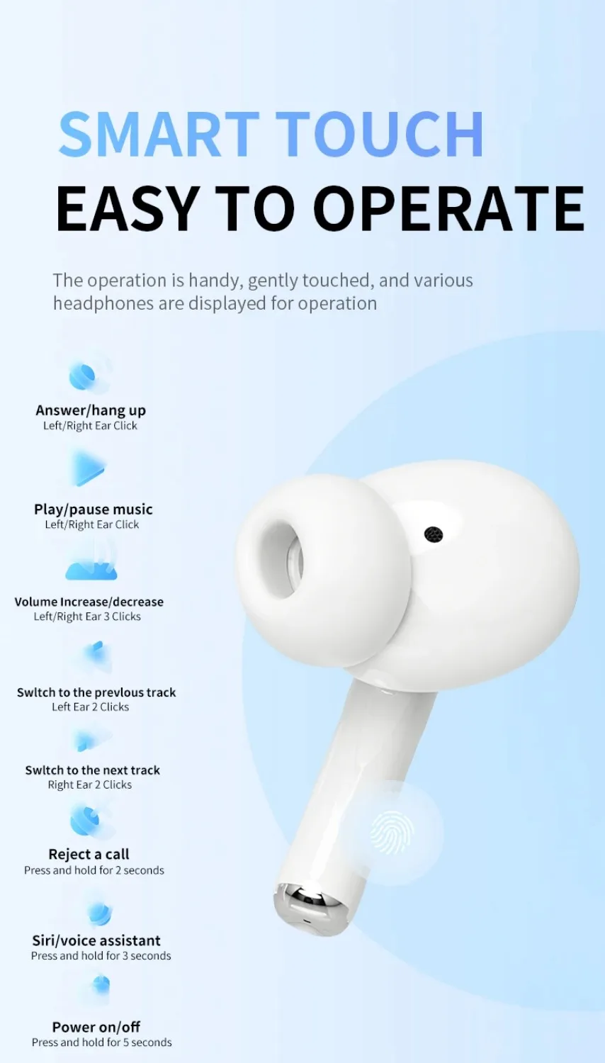 Auriculares Inalámbricos Bluetooth Air Pro 2025, Auriculares TWS HiFi con Reducción de Ruido, Resistentes al Agua para IPHONE y Android Auriculares Inalámbricos Bluetooth Air Pro 2025, Auriculares TWS HiFi con Reducción de Ruido, Resistentes al Agua para IPHONE y Android