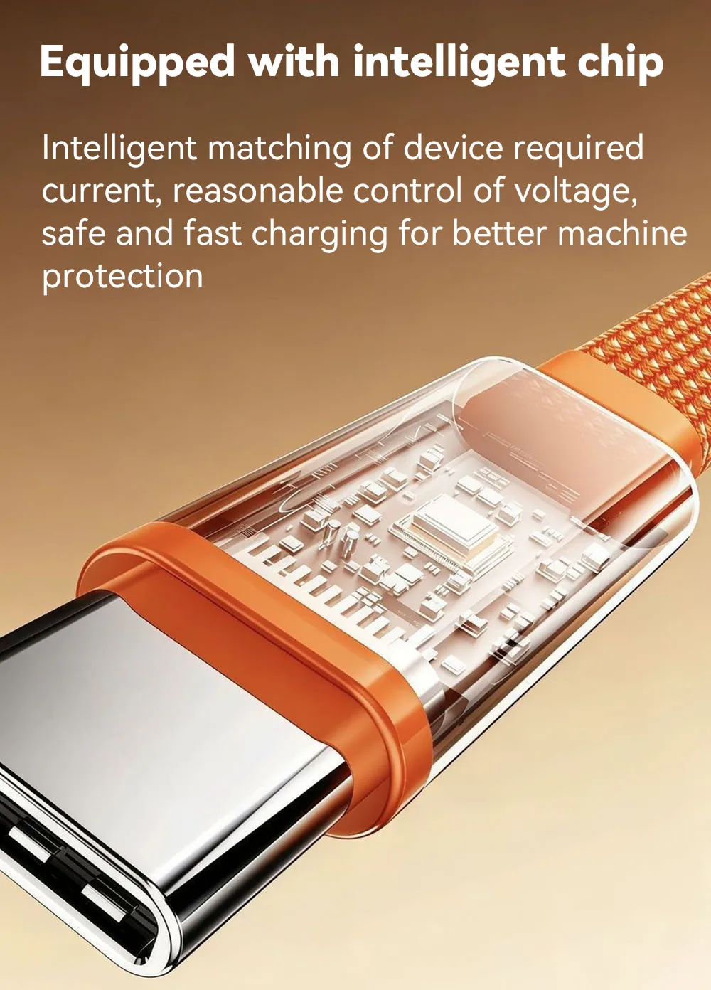 Cable de Datos Plegable 2 en 1 de 240W con Carga R&aacute;pida, Negro/Naranja, Tipo-C a Tipo-C PD, con Soporte para Tel&eacute;fono/Tablet, 1.5M