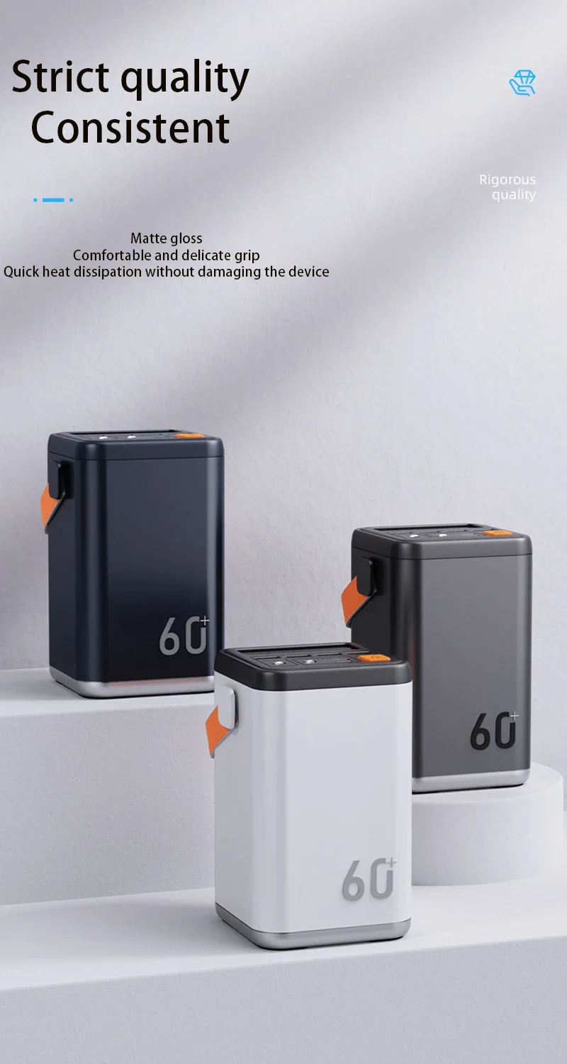 PURFIELD 60000mAh potente banco de energ&iacute;a 45W carga r&aacute;pida bater&iacute;a externa cargador port&aacute;til Powerbank PD 30W para iPhone Xiaomi