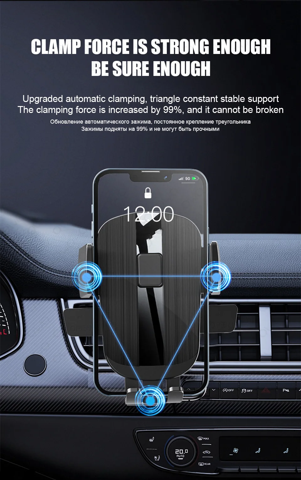 Soporte de tel&eacute;fono ajustable con ventosa para coche, fundas para iPhone 15, 13, 12, 14 16 Pro Max, Xiaomi, Samsung, Huawei, soporte para GPS, accesorios