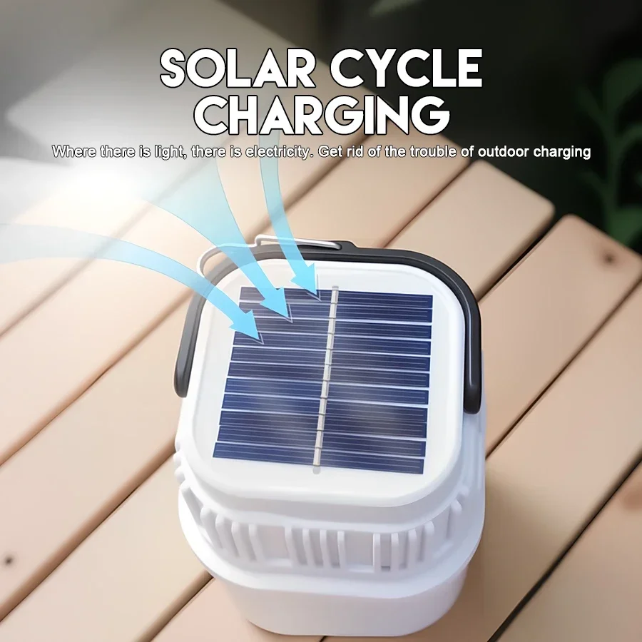 Bombilla LED Solar superbrillante para acampar, 6 modos de iluminación, Banco de energía recargable por USB, tiendas de campaña para barbacoa al aire libre, luz de emergencia colgante Bombilla LED Solar superbrillante para acampar, 6 modos de iluminación, Banco de energía recargable por USB, tiendas de campaña para barbacoa al aire libre, luz de emergencia colgante