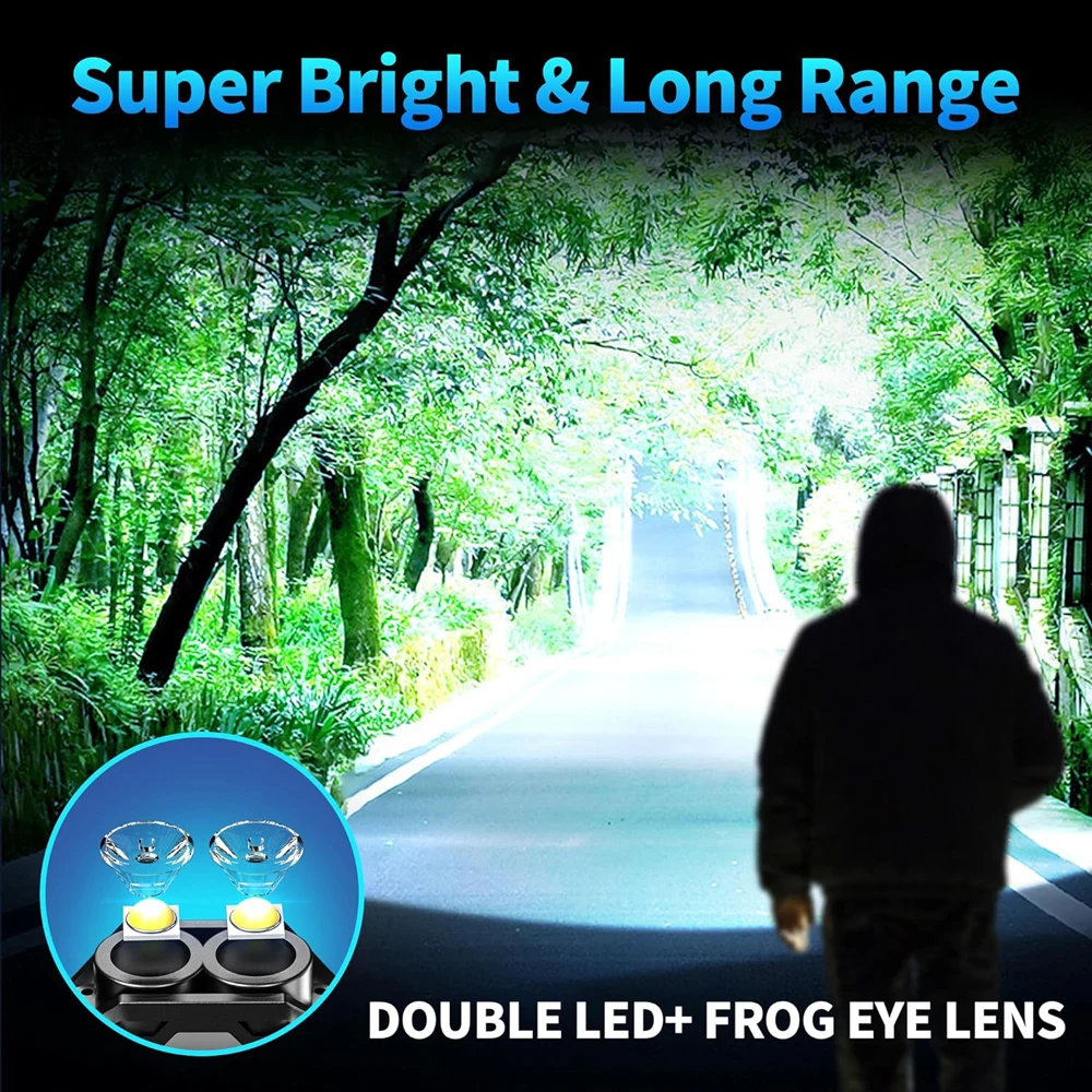 Potente Linterna magn&eacute;tica de bolsillo, LED superbrillante, multifuncional, COB, EDC, Mini llavero