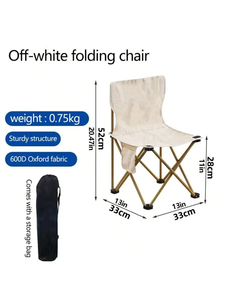 Silla Plegable Port&aacute;til para Exteriores, Camping, Picnic, Pesca, Playa, Taburete de Aleaci&oacute;n para Ocio al Aire Libre