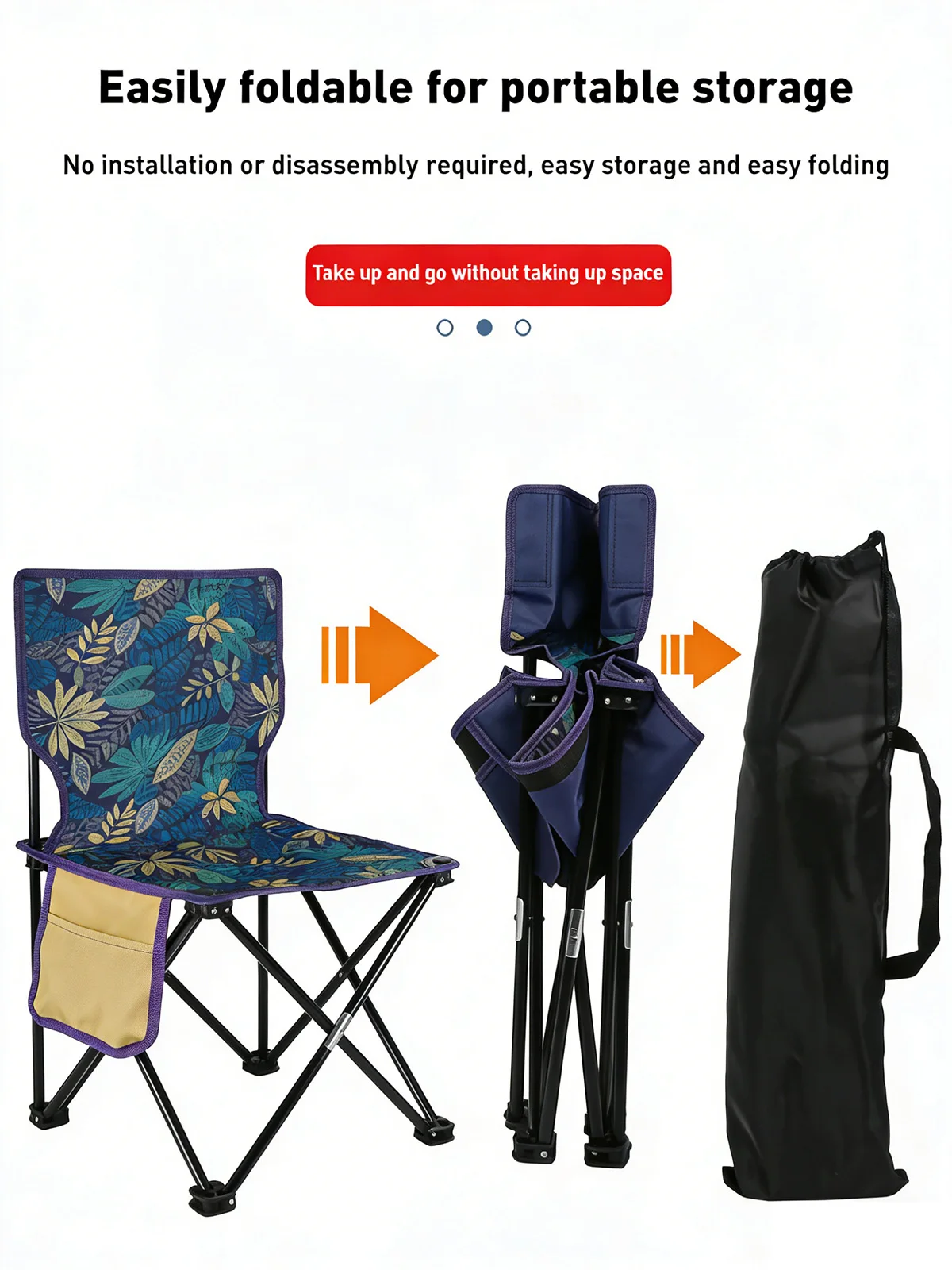 Silla Plegable Port&aacute;til para Exteriores, Camping, Picnic, Pesca, Playa, Taburete de Aleaci&oacute;n para Ocio al Aire Libre
