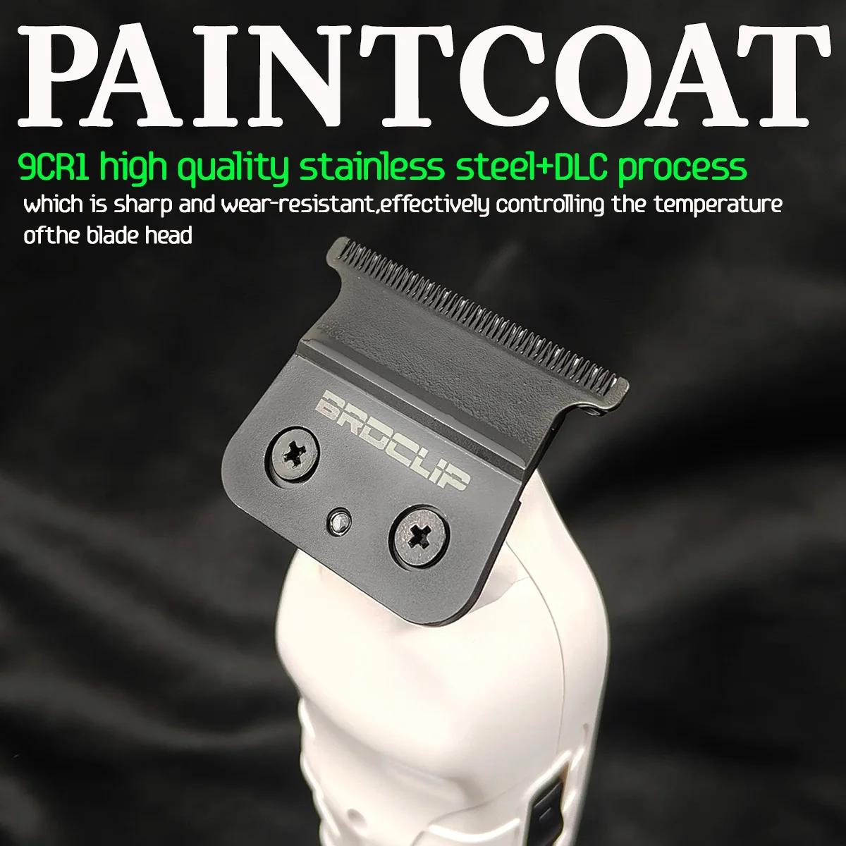 Nueva actualizaci&oacute;n 7700RPM BRDCLIP FA1T cortadora de pelo profesional blanca barbero gradiente 1600mAh cortadora el&eacute;ctrica con soporte de cargador