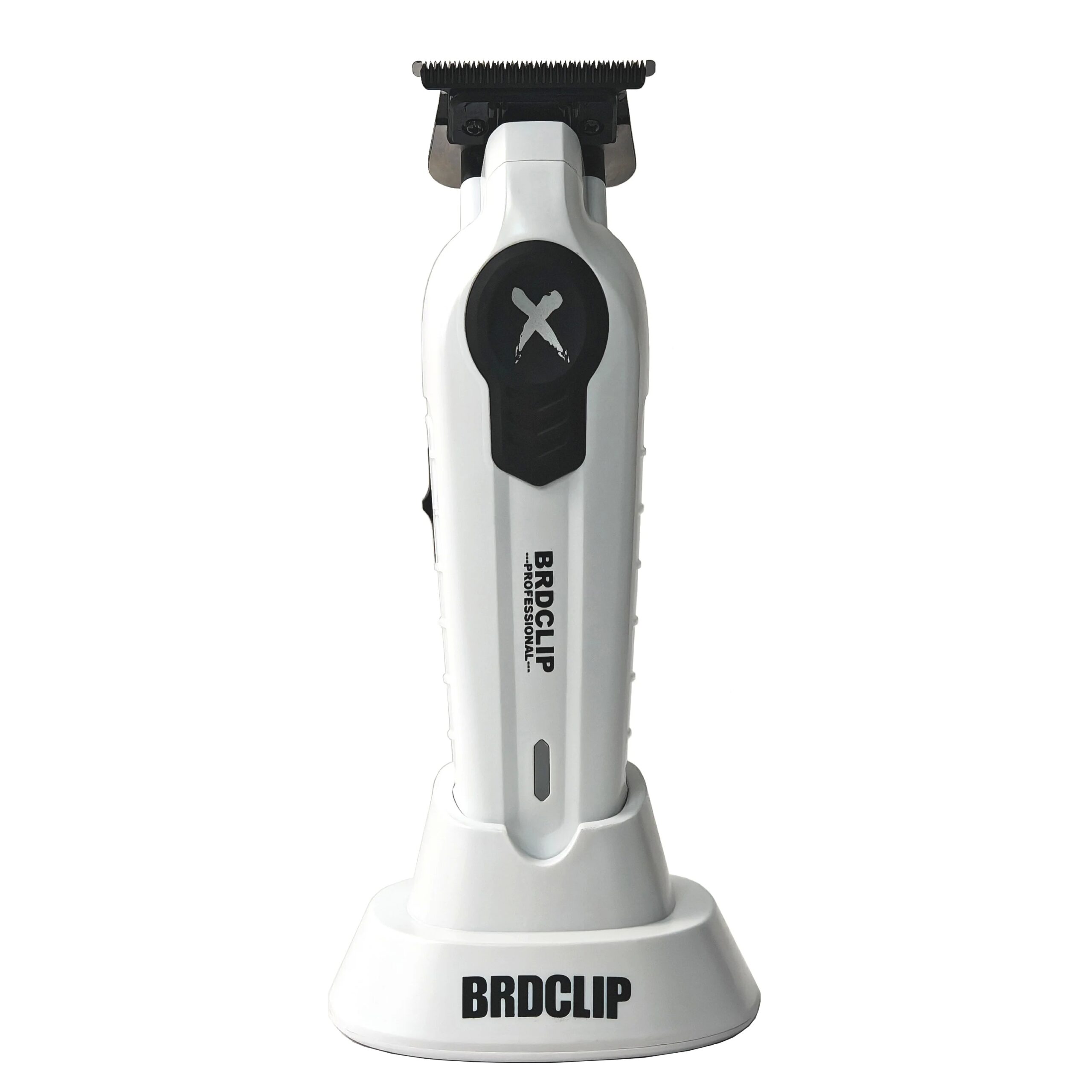 Nueva actualizaci&oacute;n 7700RPM BRDCLIP FA1T cortadora de pelo profesional blanca barbero gradiente 1600mAh cortadora el&eacute;ctrica con soporte de cargador