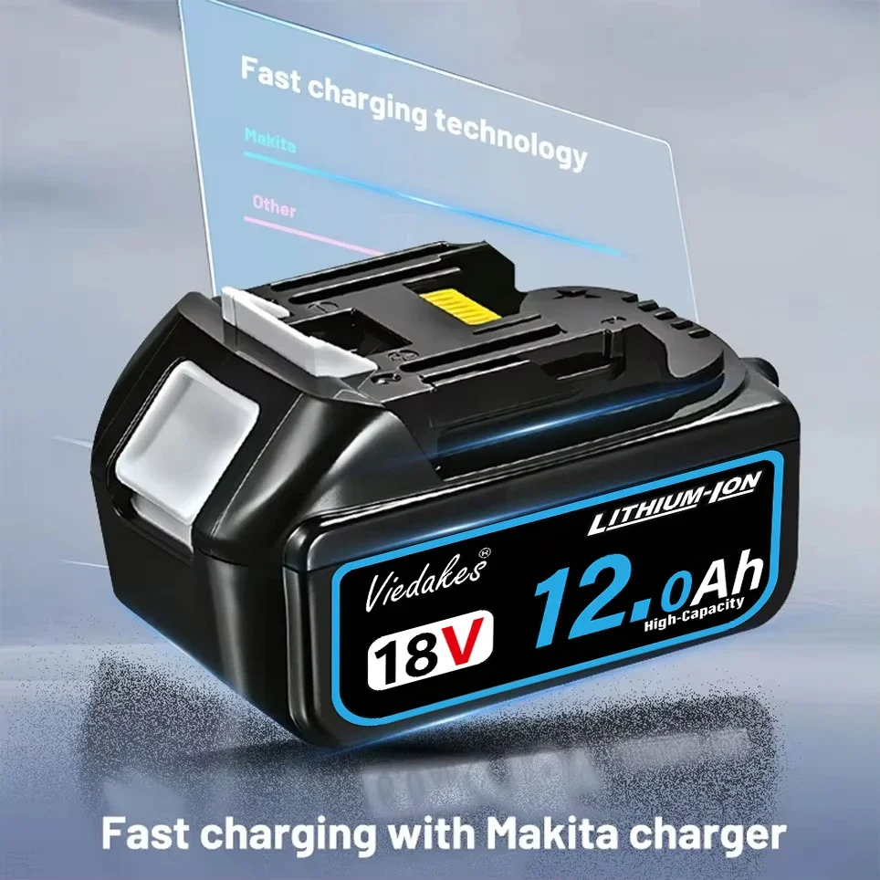 Nueva Bater&iacute;a Recargable de 18V 12.0Ah, para Taladro Makita DGA404 DTW700 DHR202 DJV182 DDF487, Bater&iacute;a para Herramientas El&eacute;ctricas Makita