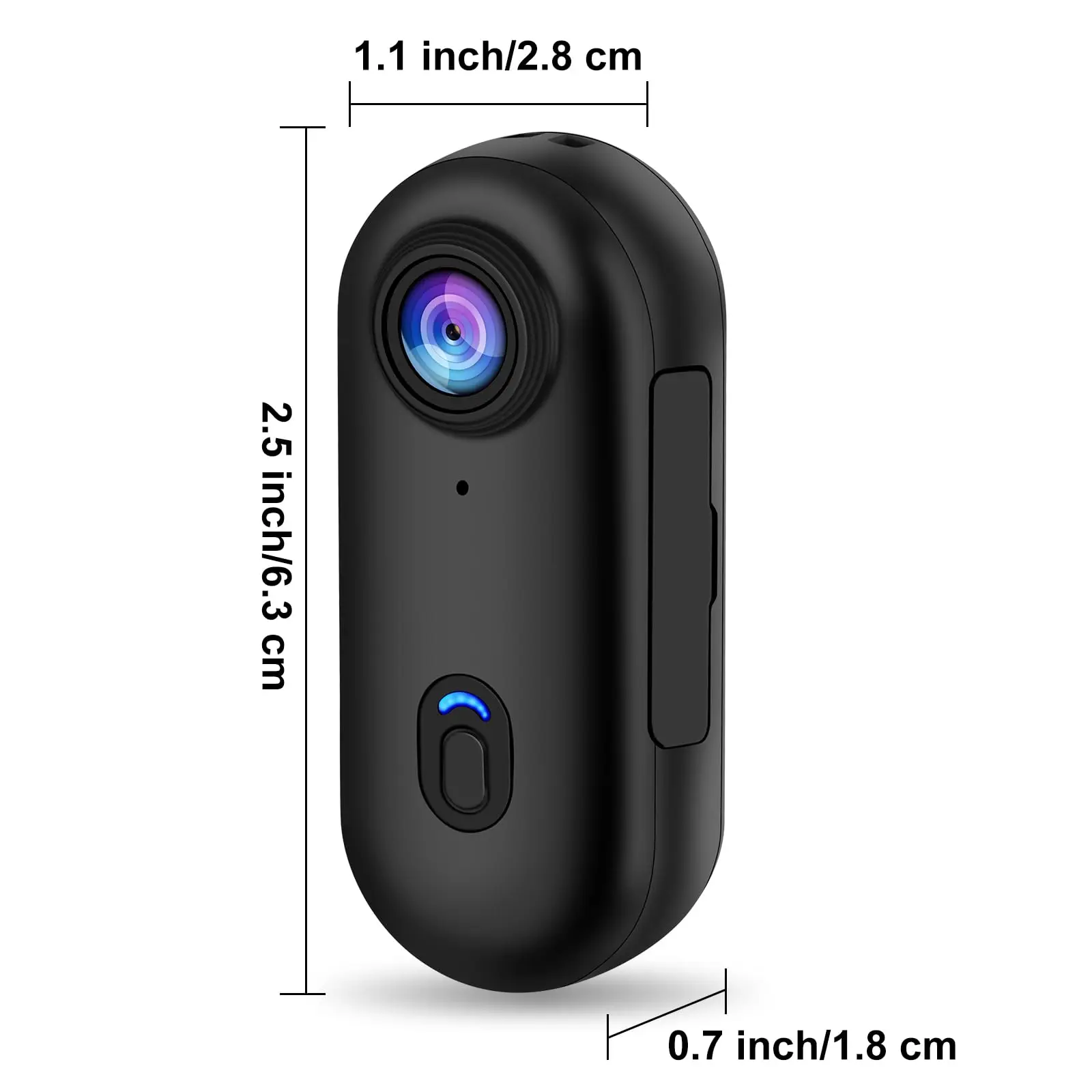 Cámara de Acción 4K Mini HD WiFi 2.4G, Impermeable, con Clip Magnético, para Pecho, Cuerpo, Motocicleta, POV, Videocámara Portátil para Vlogs Cámara de Acción 4K Mini HD WiFi 2.4G, Impermeable, con Clip Magnético, para Pecho, Cuerpo, Motocicleta, POV, Videocámara Portátil para Vlogs