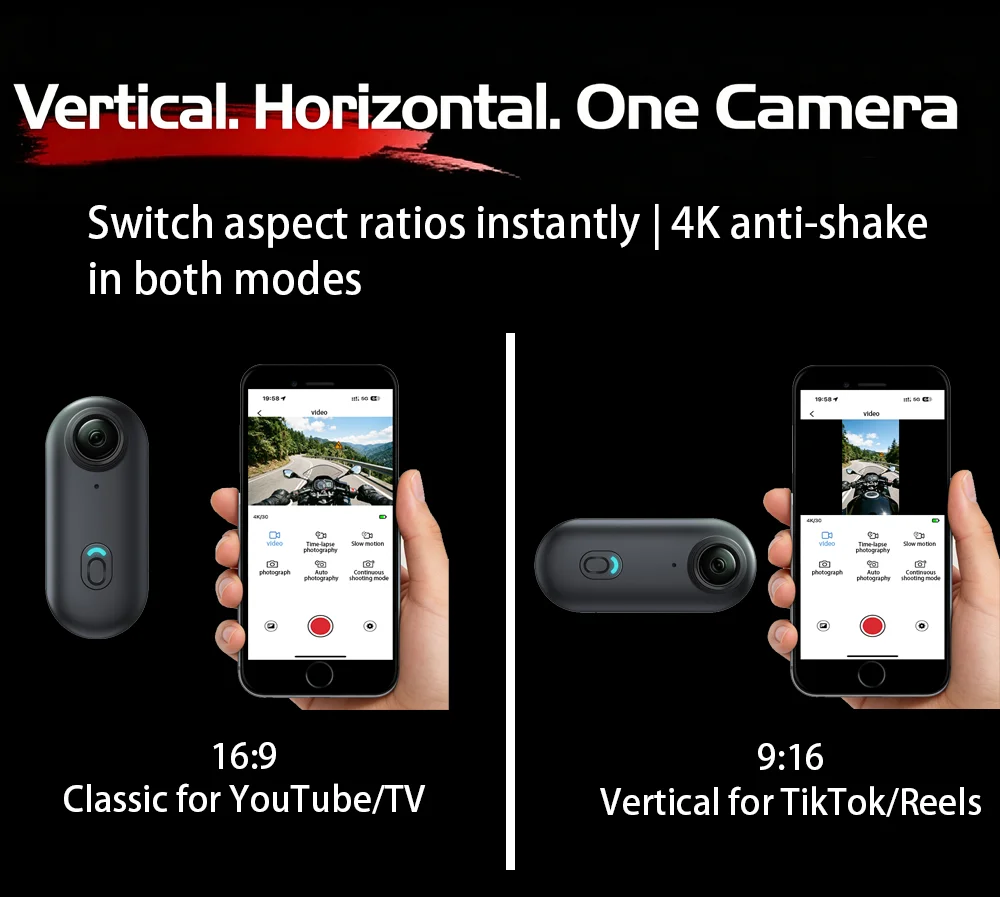C&aacute;mara de Acci&oacute;n 4K Mini HD WiFi 2.4G, Impermeable, con Clip Magn&eacute;tico, para Pecho, Cuerpo, Motocicleta, POV, Videoc&aacute;mara Port&aacute;til para Vlogs
