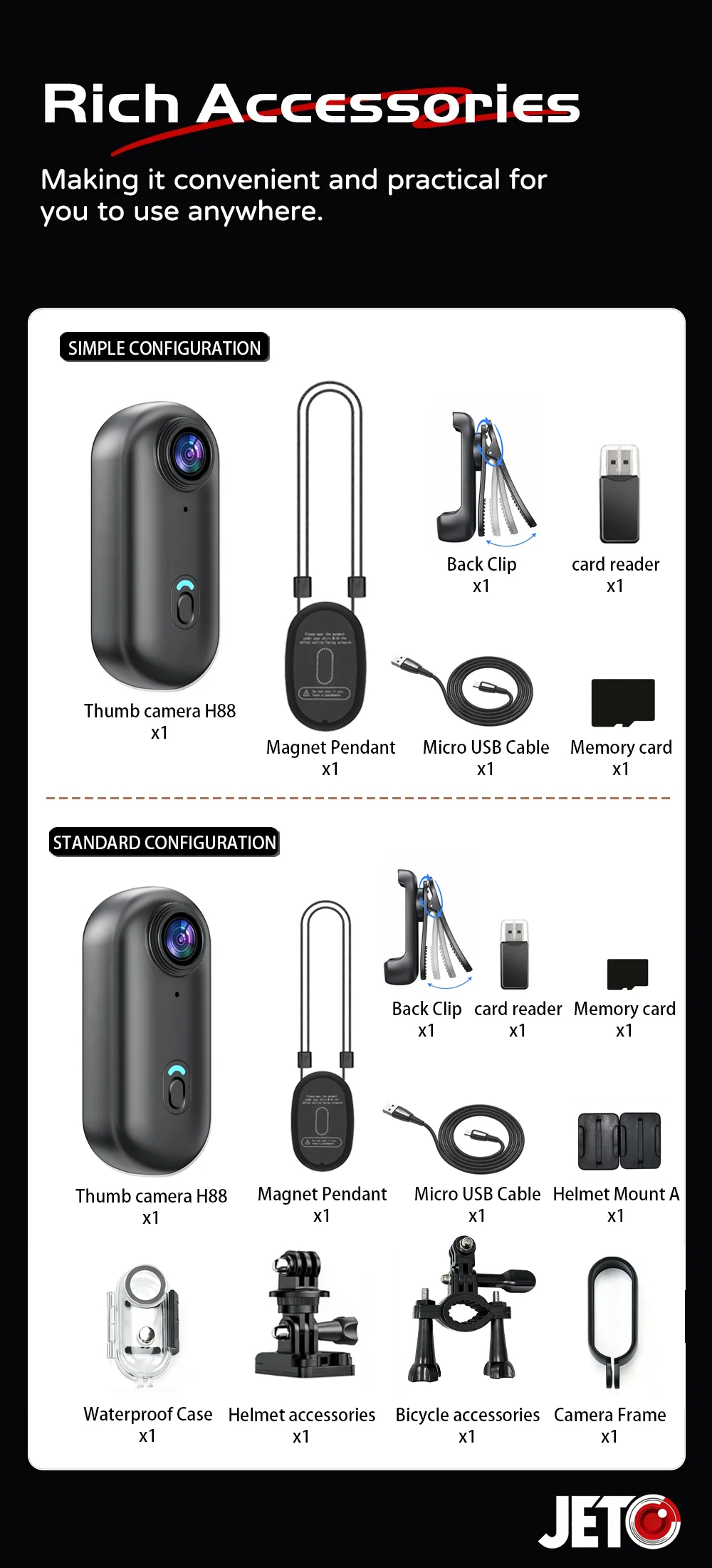 C&aacute;mara de Acci&oacute;n 4K Mini HD WiFi 2.4G, Impermeable, con Clip Magn&eacute;tico, para Pecho, Cuerpo, Motocicleta, POV, Videoc&aacute;mara Port&aacute;til para Vlogs