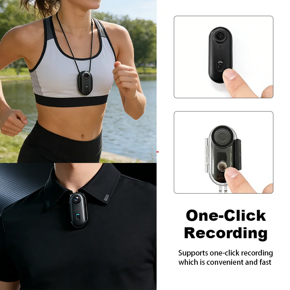 Cámara de Acción 4K Mini HD WiFi 2.4G, Impermeable, con Clip Magnético, para Pecho, Cuerpo, Motocicleta, POV, Videocámara Portátil para Vlogs Cámara de Acción 4K Mini HD WiFi 2.4G, Impermeable, con Clip Magnético, para Pecho, Cuerpo, Motocicleta, POV, Videocámara Portátil para Vlogs