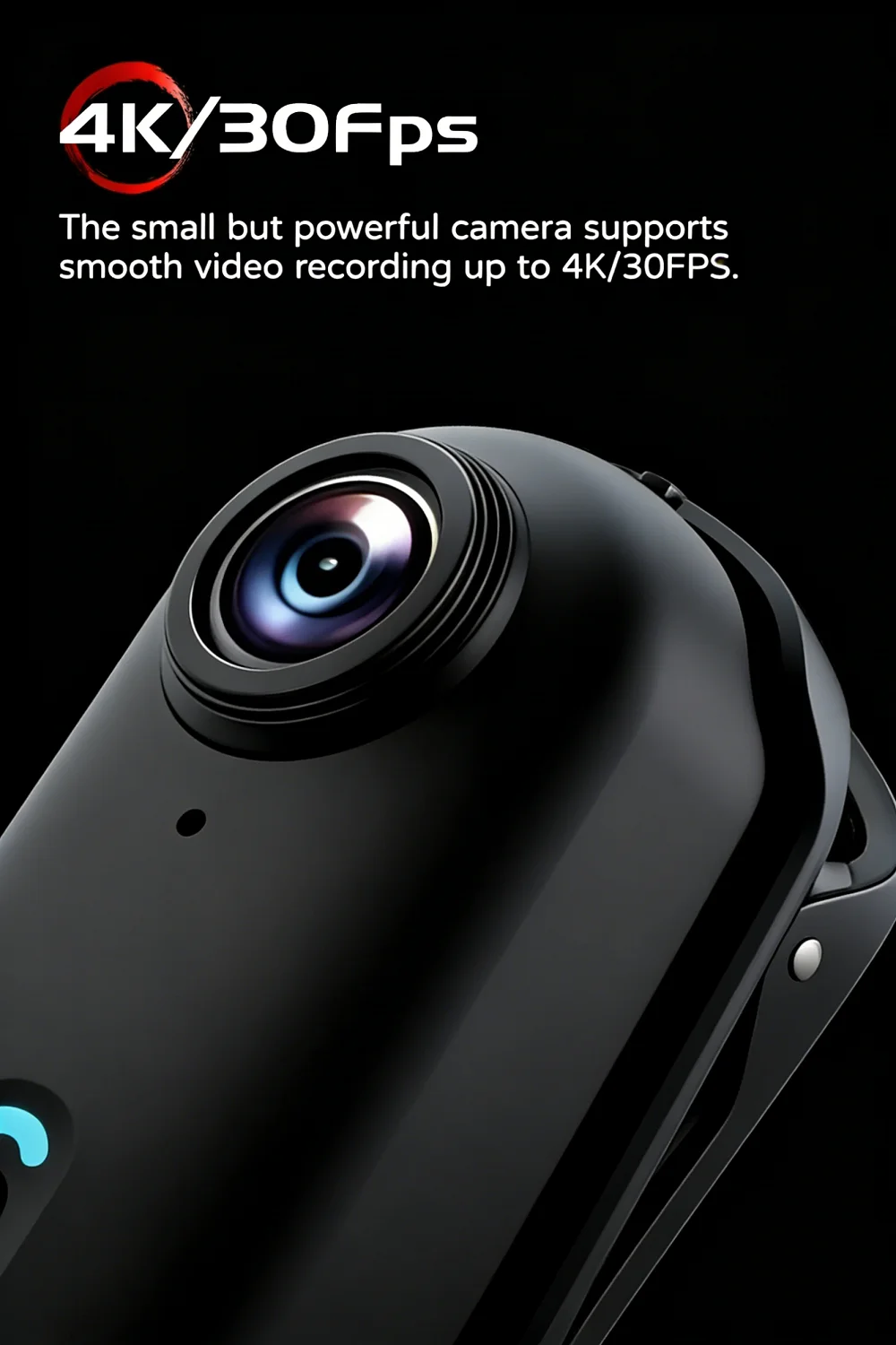 C&aacute;mara de Acci&oacute;n 4K Mini HD WiFi 2.4G, Impermeable, con Clip Magn&eacute;tico, para Pecho, Cuerpo, Motocicleta, POV, Videoc&aacute;mara Port&aacute;til para Vlogs
