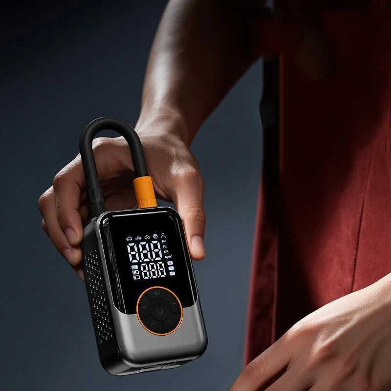 Bomba de aire port&aacute;til inal&aacute;mbrica, inflador de neum&aacute;ticos de coche, compresor de aire el&eacute;ctrico con pantalla LCD, inyector de aire para bicicleta, coche, motocicleta, neum&aacute;ticos y balones.