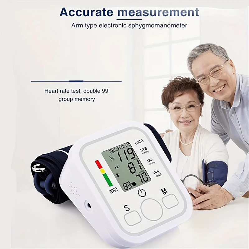 Monitor autom&aacute;tico de presi&oacute;n arterial para brazo, esfigmoman&oacute;metro m&eacute;dico BP con 32 manguitos, medidor bauman&oacute;metro, ton&oacute;metro, pulso de frecuencia card&iacute;aca