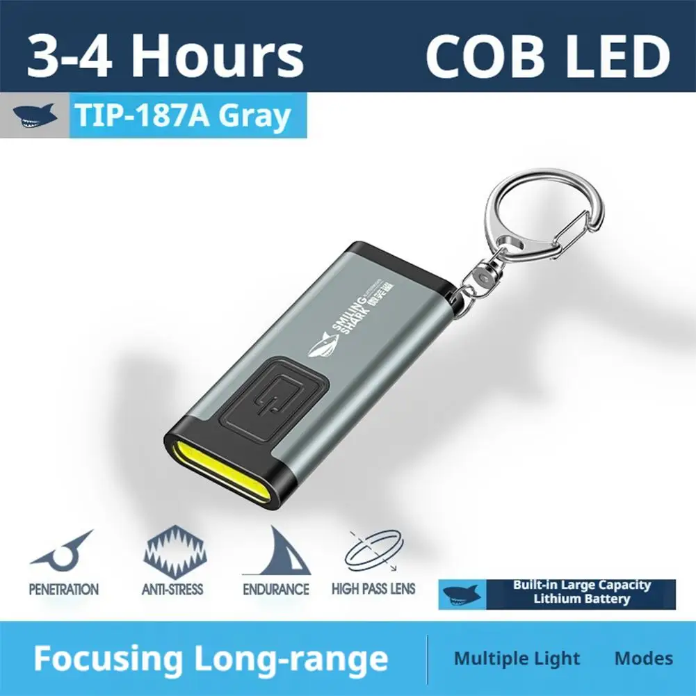 Mini Linterna Compacta para Llavero, Luz Multifuncional con Clip para Gorra, Bocina Port&aacute;til, Dise&ntilde;o de Clip para Bol&iacute;grafo, Linterna LED