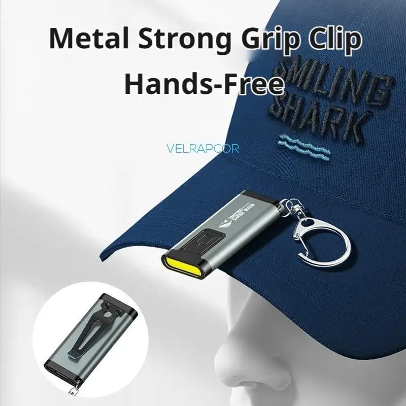 Mini Linterna Compacta para Llavero, Luz Multifuncional con Clip para Gorra, Bocina Port&aacute;til, Dise&ntilde;o de Clip para Bol&iacute;grafo, Linterna LED