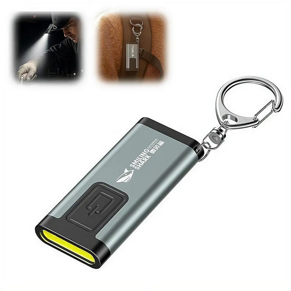 Mini Linterna Compacta para Llavero, Luz Multifuncional con Clip para Gorra, Bocina Port&aacute;til, Dise&ntilde;o de Clip para Bol&iacute;grafo, Linterna LED