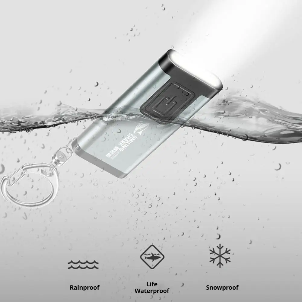 Mini Linterna Compacta para Llavero, Luz Multifuncional con Clip para Gorra, Bocina Port&aacute;til, Dise&ntilde;o de Clip para Bol&iacute;grafo, Linterna LED