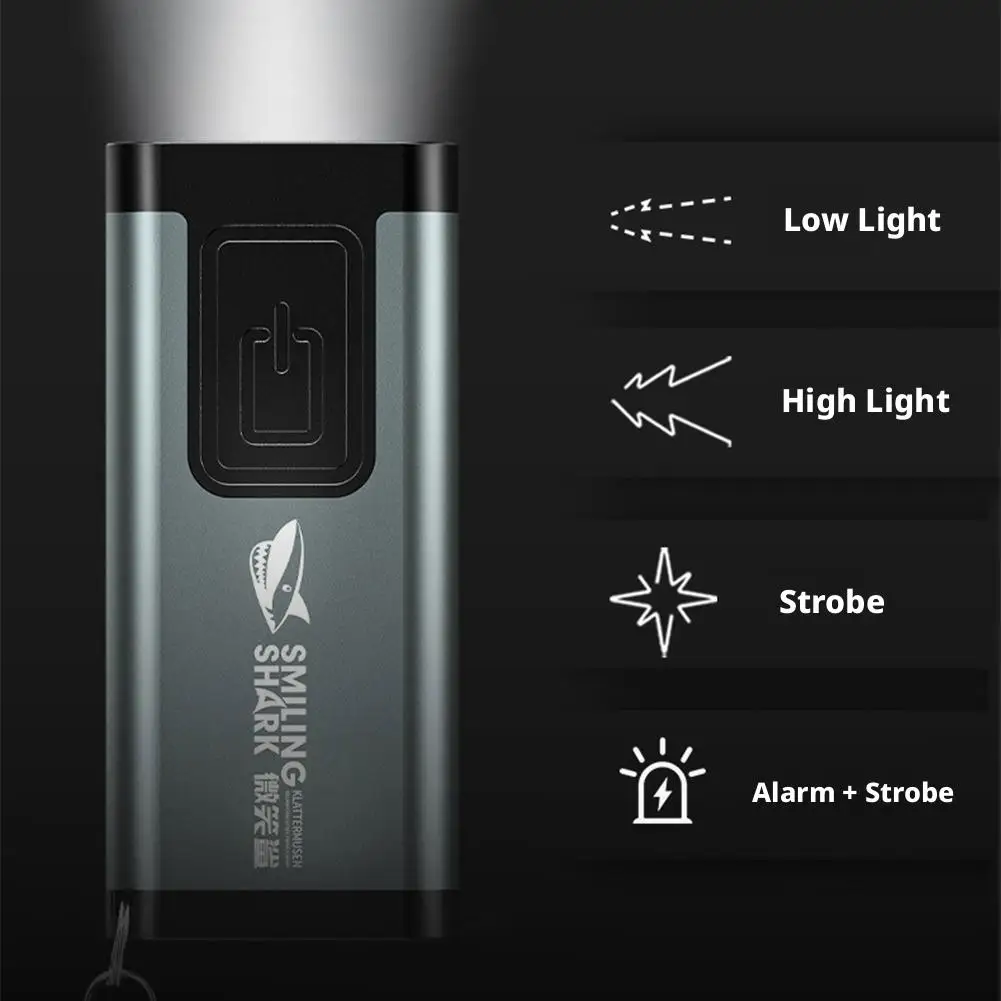 Mini Linterna Compacta para Llavero, Luz Multifuncional con Clip para Gorra, Bocina Port&aacute;til, Dise&ntilde;o de Clip para Bol&iacute;grafo, Linterna LED
