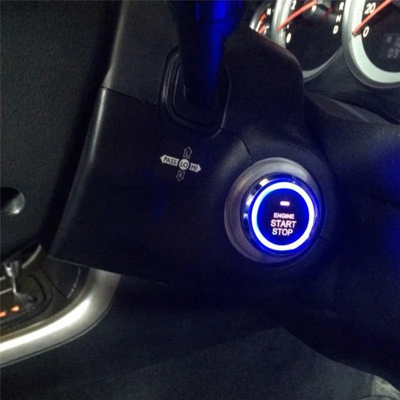 Alarma de coche con arranque automático, sistema de entrada sin llave con un botón, arranque automático, Kit de inicio remoto con llave inteligente, accesorios automotrices Alarma de coche con arranque automático, sistema de entrada sin llave con un botón, arranque automático, Kit de inicio remoto con llave inteligente, accesorios automotrices