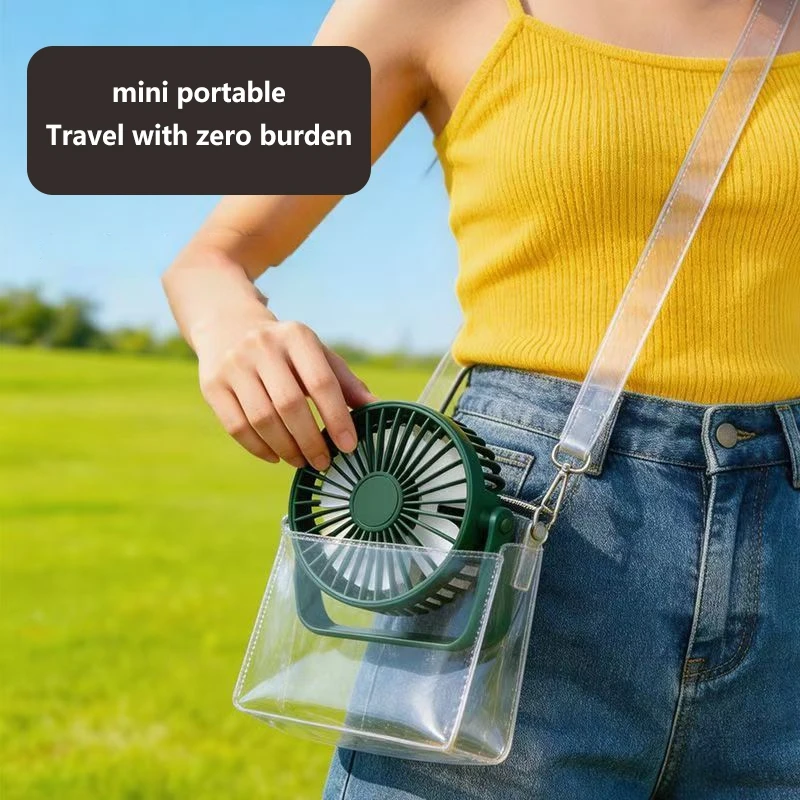 Mini ventilador USB de escritorio port&aacute;til 360 &deg; Ventilador peque&ntilde;o ajustable para dormitorio de estudiantes, ordenador, dispositivo de verano, hogar, escritorio, oficina
