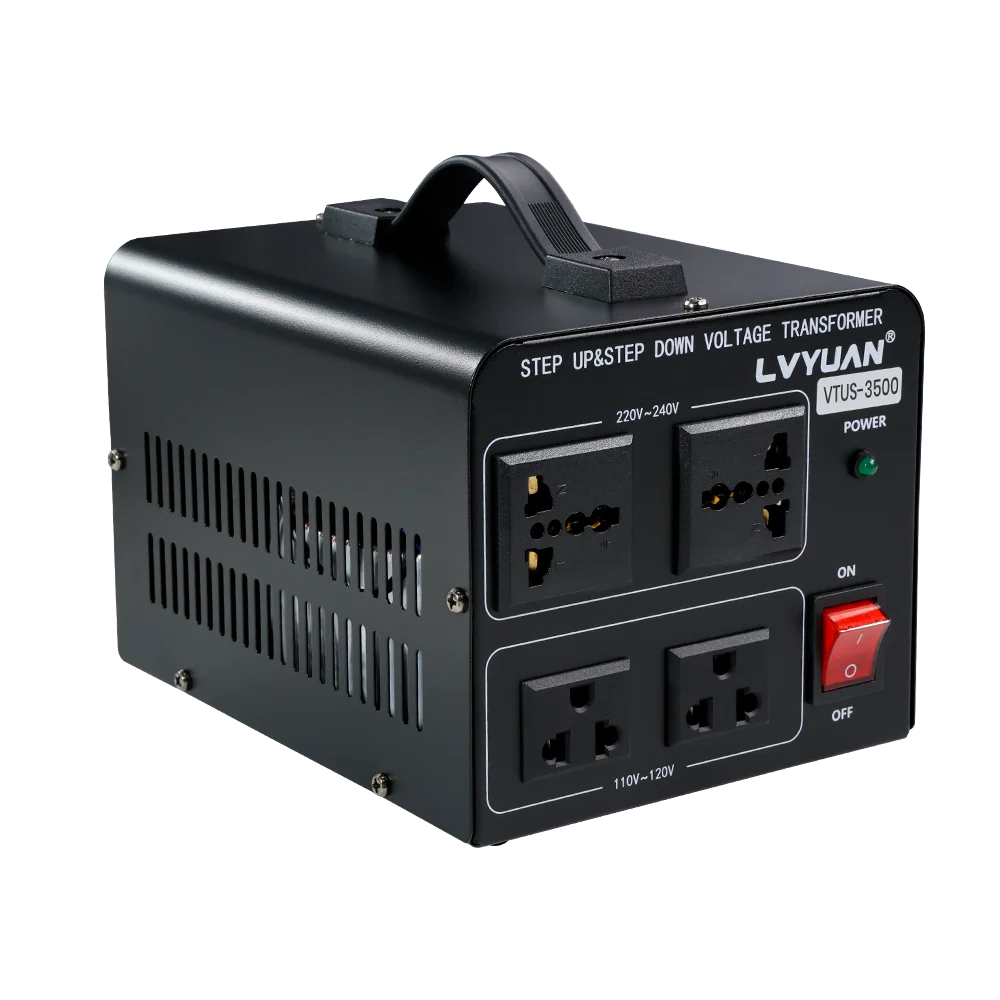 Transformador Convertidor de Voltaje Lvyuan 700VA/3500VA/6000VA de Alta Resistencia, Transformador Elevador/Reductor con Enchufe US&UN y Puerto USB de 5V Transformador Convertidor de Voltaje Lvyuan 700VA/3500VA/6000VA de Alta Resistencia, Transformador Elevador/Reductor con Enchufe US&UN y Puerto USB de 5V