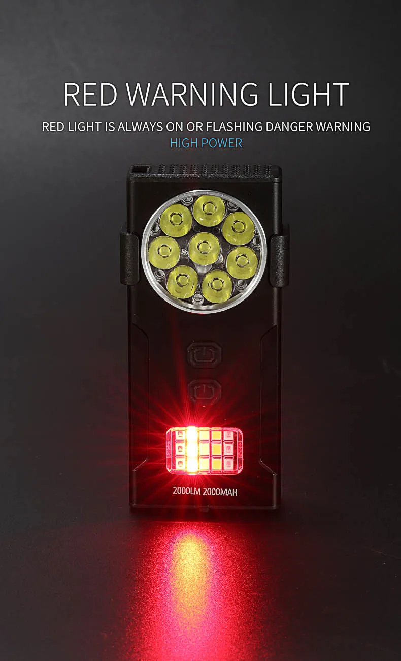 Linterna LED recargable, llavero EDC port&aacute;til, linternas impermeables para exteriores, 10 modos de iluminaci&oacute;n, luz de trabajo superbrillante con Magn