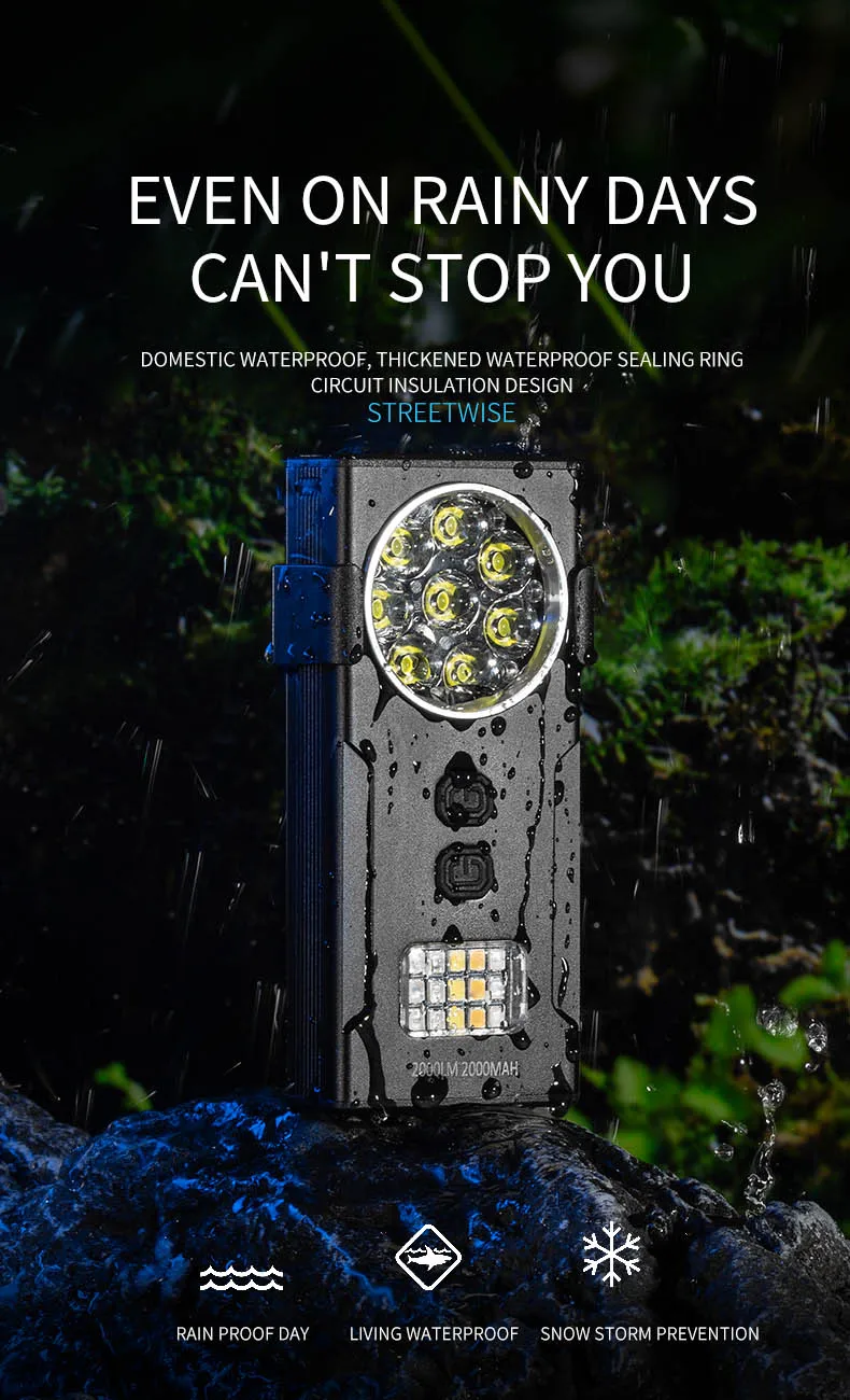 Linterna LED recargable, llavero EDC port&aacute;til, linternas impermeables para exteriores, 10 modos de iluminaci&oacute;n, luz de trabajo superbrillante con Magn