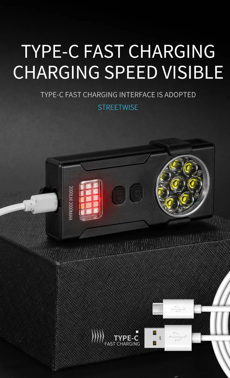 Linterna LED recargable, llavero EDC port&aacute;til, linternas impermeables para exteriores, 10 modos de iluminaci&oacute;n, luz de trabajo superbrillante con Magn