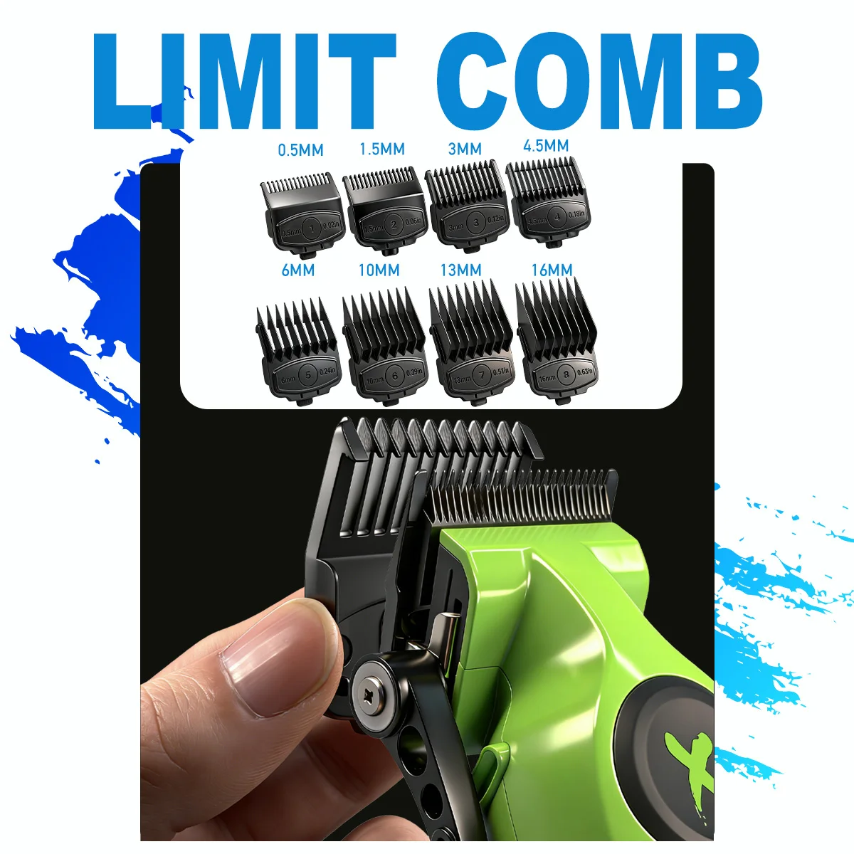 Nueva M&aacute;quina Profesional BRDCLIP FA1C FA1T 609 7500RPM para Barbero, Cortapelos El&eacute;ctrico, Afeitadora y Recortadora de Pelo con Base de Cuchilla DLC