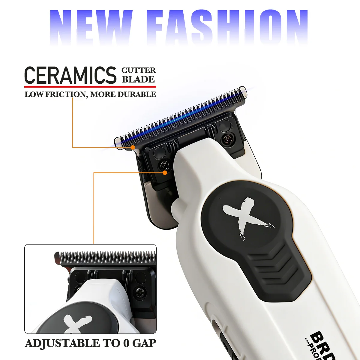 Nueva M&aacute;quina Profesional BRDCLIP FA1C FA1T 609 7500RPM para Barbero, Cortapelos El&eacute;ctrico, Afeitadora y Recortadora de Pelo con Base de Cuchilla DLC