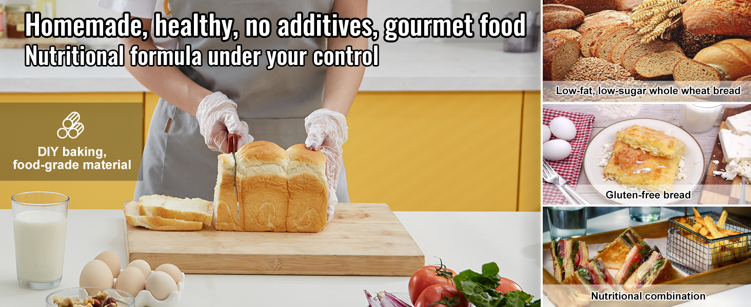 SucceBuy-máquina para hacer pan de 2/3 LB, máquina para masa 15 en 1, sartén de cerámica antiadherente, máquina automática para hacer pan con ajuste sin gluten SucceBuy-máquina para hacer pan de 2/3 LB, máquina para masa 15 en 1, sartén de cerámica antiadherente, máquina automática para hacer pan con ajuste sin gluten