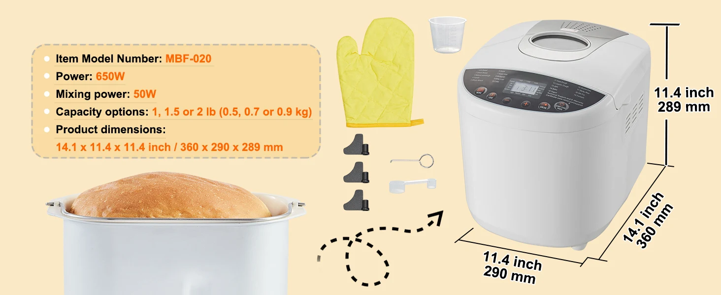 SucceBuy-máquina para hacer pan de 2/3 LB, máquina para masa 15 en 1, sartén de cerámica antiadherente, máquina automática para hacer pan con ajuste sin gluten SucceBuy-máquina para hacer pan de 2/3 LB, máquina para masa 15 en 1, sartén de cerámica antiadherente, máquina automática para hacer pan con ajuste sin gluten