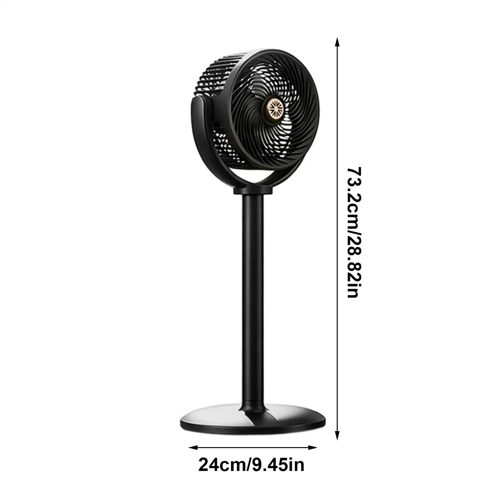 Ventilador Circulador de Aire de 5 Velocidades, Ventilador de Pedestal Port&aacute;til con Altura Ajustable para Hogar, Oficina, Dormitorios, Autocaravanas y Camping