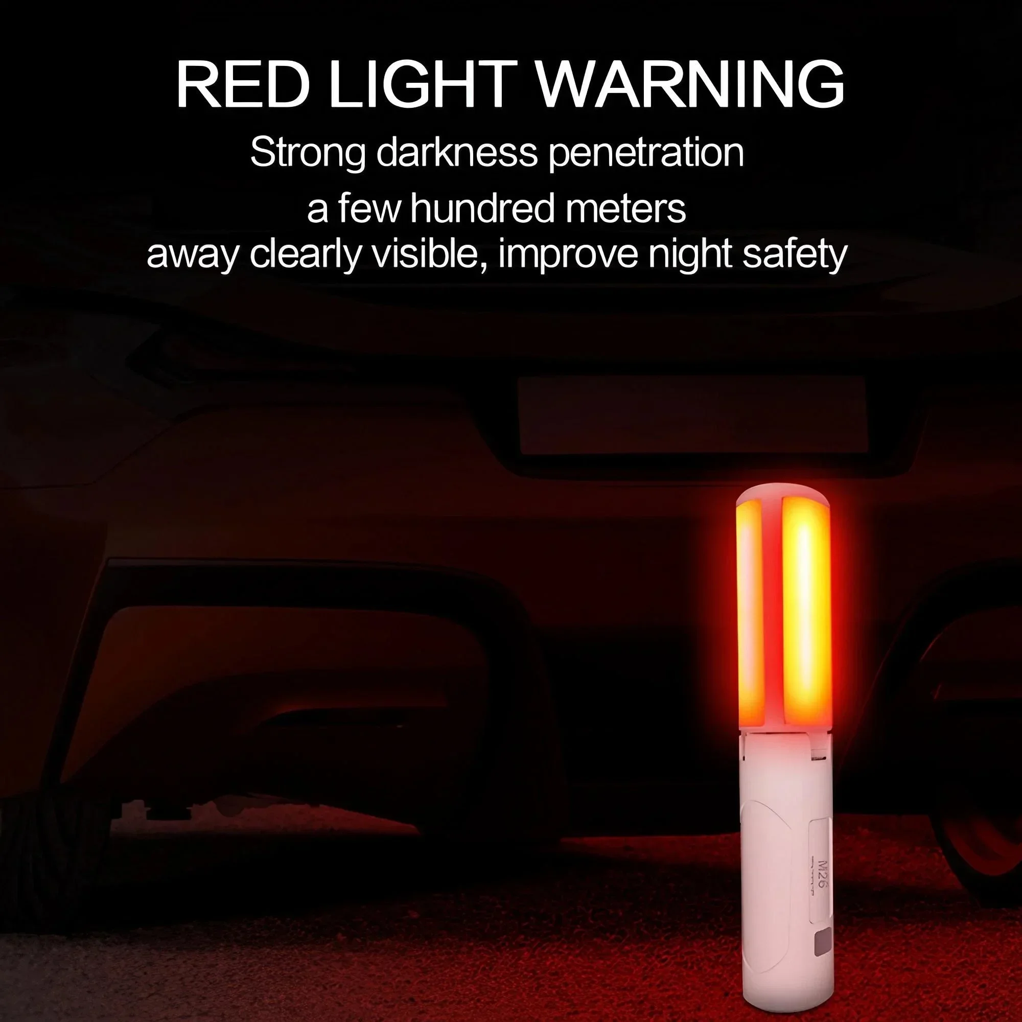 Linterna LED plegable con base magn&eacute;tica y funci&oacute;n de carga para tel&eacute;fonos, recargable por USB, port&aacute;til y con doble funci&oacute;n: luz de trabajo para acampar, ideal para senderismo, reparaciones, emergencia
