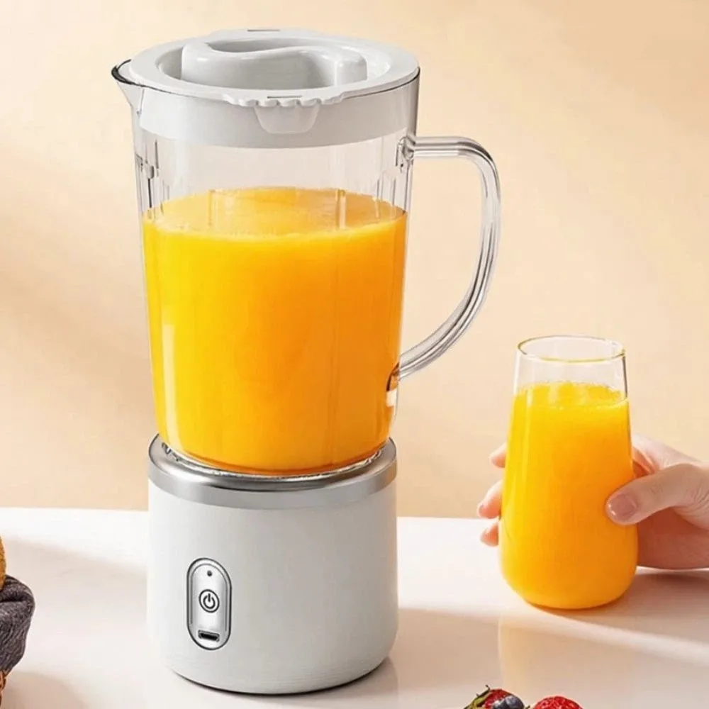 Exprimidor el&eacute;ctrico de doble vaso, capacidad de 700Ml, cuchillas afiladas, exprimidor port&aacute;til, f&aacute;cil de desmontar, tama&ntilde;o compacto, licuadora para batidos, uso en gimnasio