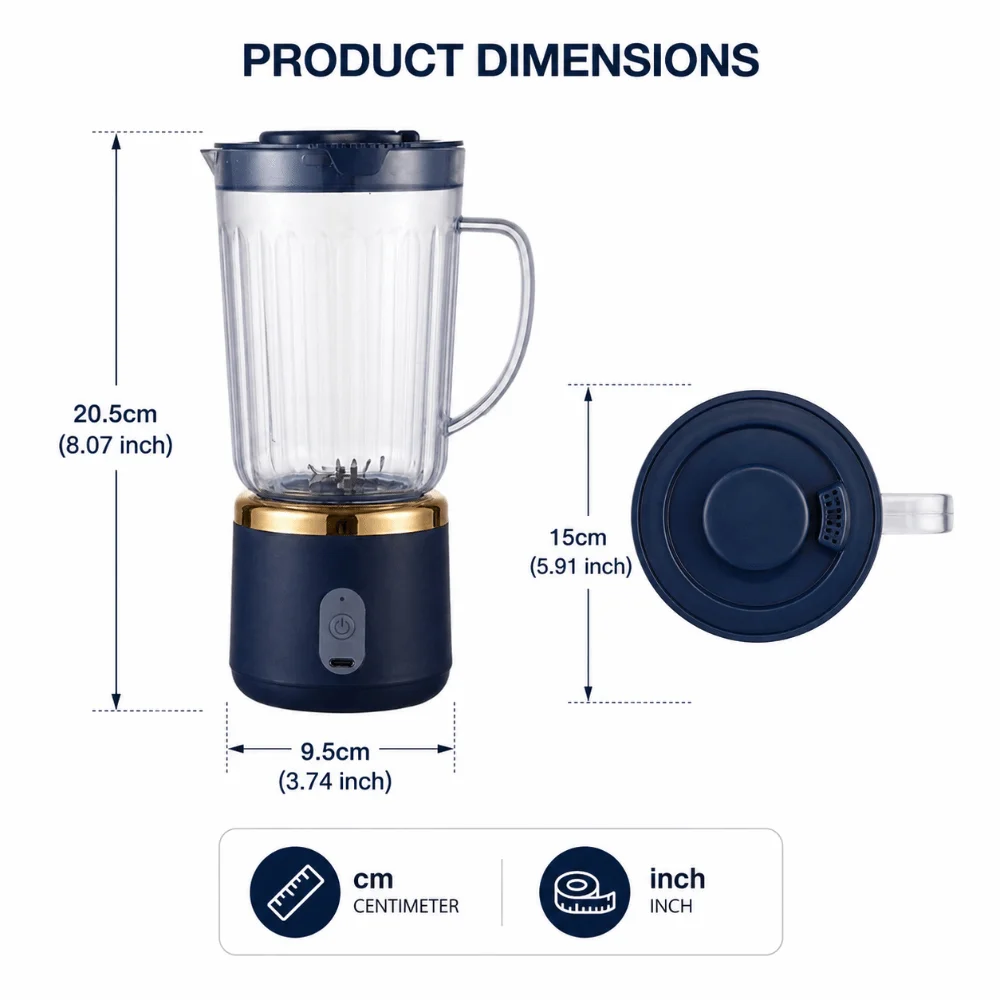 Exprimidor eléctrico de doble vaso, capacidad de 700Ml, cuchillas afiladas, exprimidor portátil, fácil de desmontar, tamaño compacto, licuadora para batidos, uso en gimnasio Exprimidor eléctrico de doble vaso, capacidad de 700Ml, cuchillas afiladas, exprimidor portátil, fácil de desmontar, tamaño compacto, licuadora para batidos, uso en gimnasio