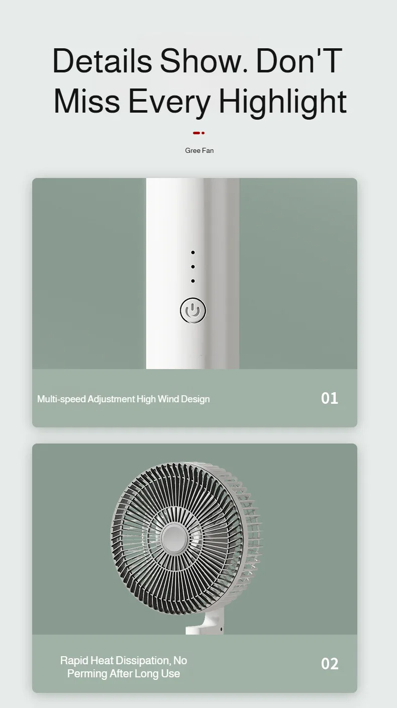 Ventilador de circulaci&oacute;n de aire para el hogar, ventilador el&eacute;ctrico silencioso de escritorio, ventilador port&aacute;til de suelo de viento alto, potente ventilador de casa de alquiler con ahorro de energ&iacute;a