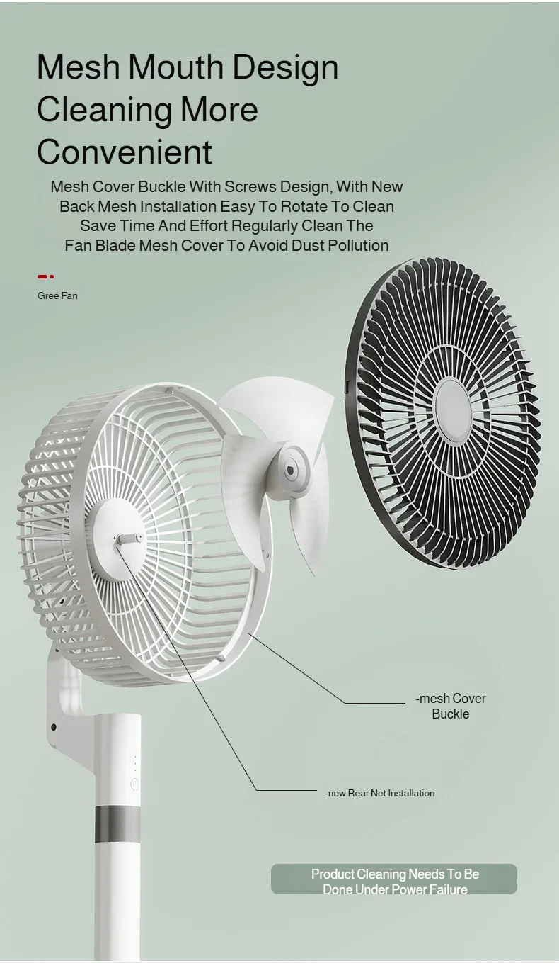 Ventilador de circulaci&oacute;n de aire para el hogar, ventilador el&eacute;ctrico silencioso de escritorio, ventilador port&aacute;til de suelo de viento alto, potente ventilador de casa de alquiler con ahorro de energ&iacute;a