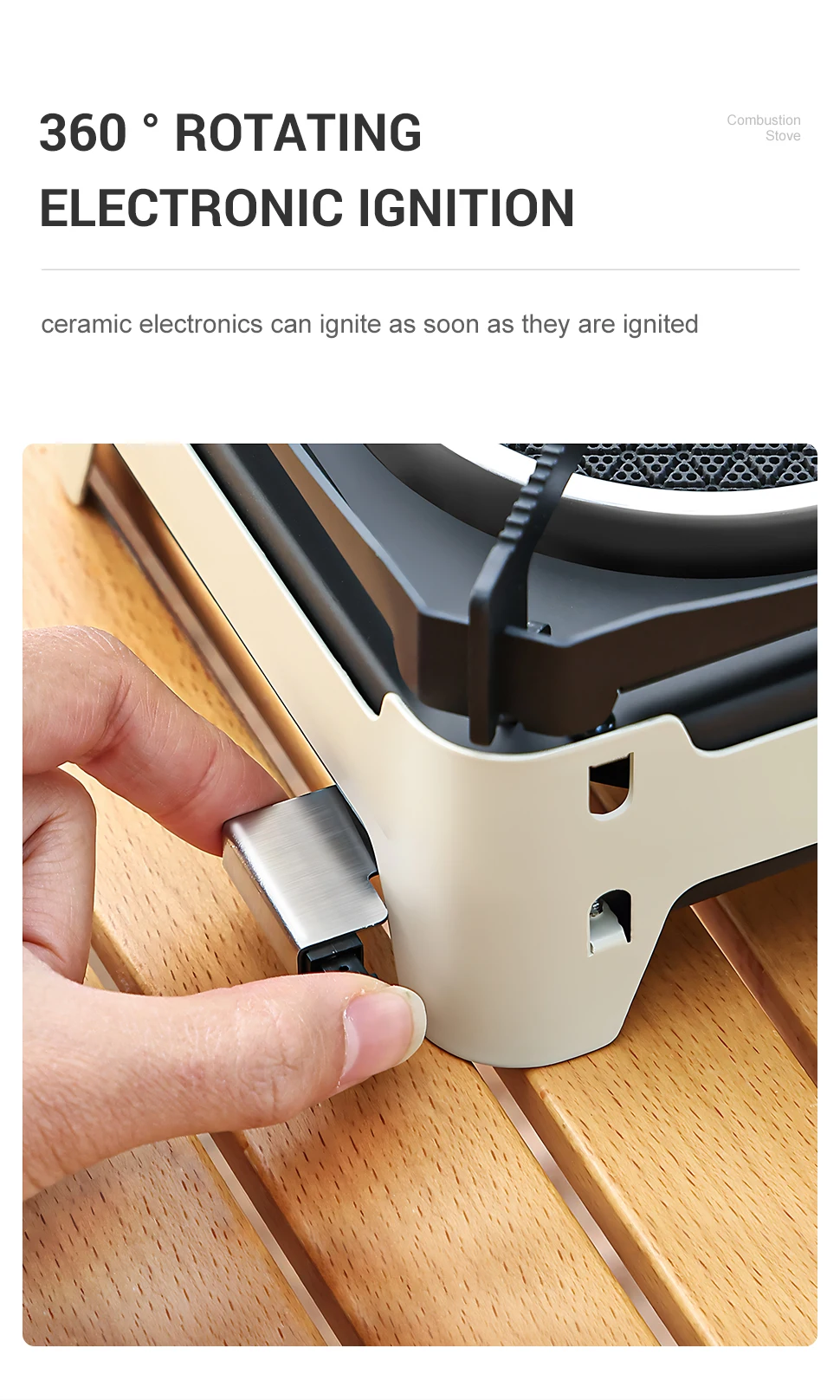 WESTTUNE Estufa de combusti&oacute;n infrarroja para exteriores Quemador de cocina port&aacute;til Estufa de gas de 3600 W con encendido electr&oacute;nico para camping Picnic