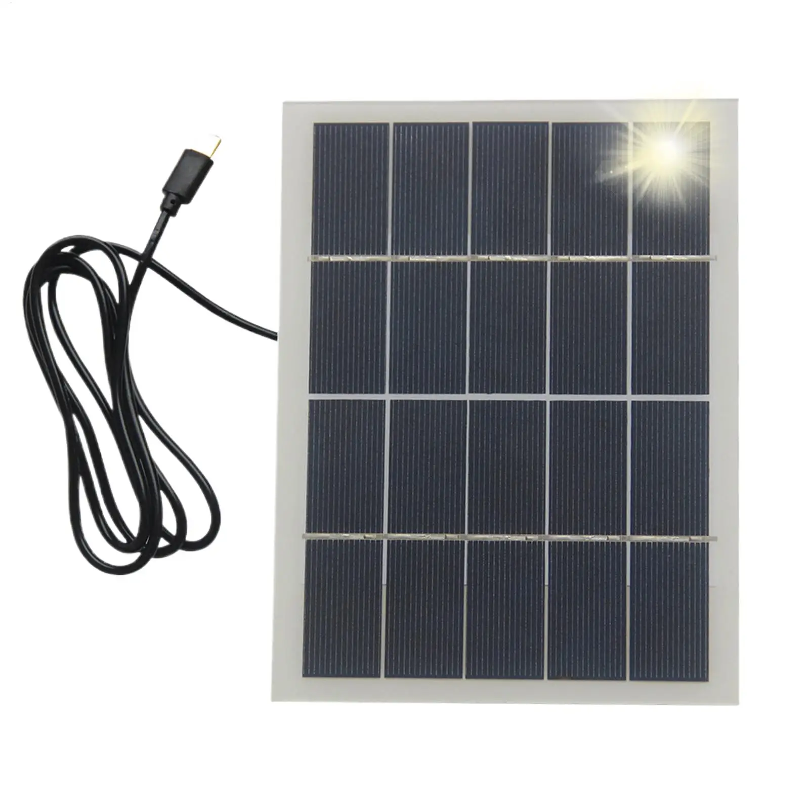 Panel Solar plegable de 15W, impermeable, para exteriores, senderismo y Camping, bater&iacute;a port&aacute;til, Banco de carga para tel&eacute;fono m&oacute;vil, Panel de carga