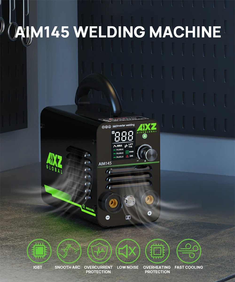 AIXZ 145A 3 en 1 m&aacute;quina de soldadura elevadora TIG/ARC MMA soldadores MINI IGBT inversor de soldadura con pistola de carrete herramienta de soldadura port&aacute;til para el hogar