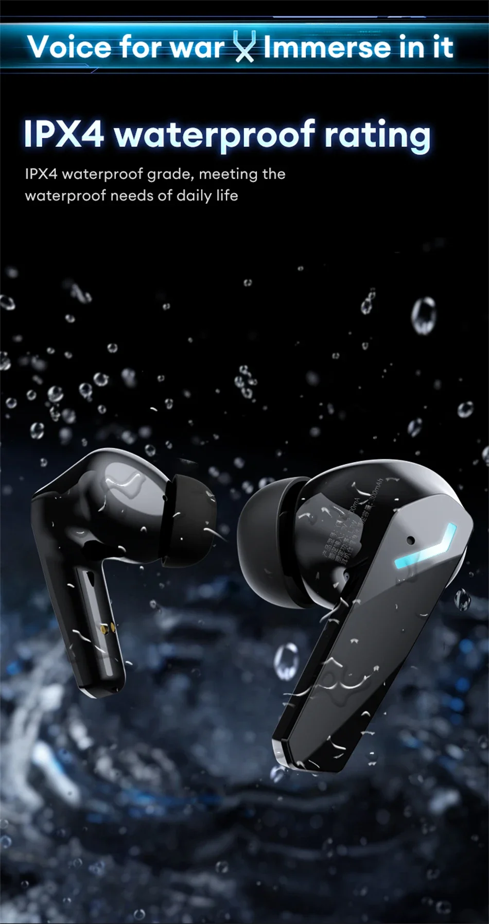 Auriculares para Juegos Lenovo XT53 con Pantalla LED Digital, Auriculares Deportivos Inal&aacute;mbricos, Llamadas HD, Baja Latencia, Resistentes al Agua, GM2 Pro Actualizados