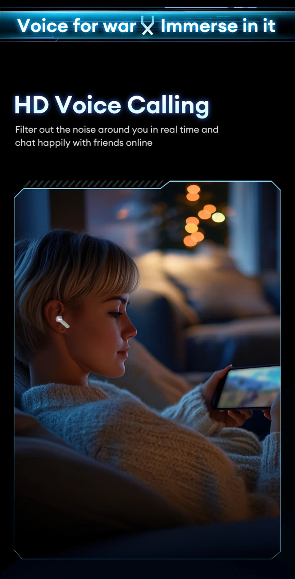 Auriculares para Juegos Lenovo XT53 con Pantalla LED Digital, Auriculares Deportivos Inal&aacute;mbricos, Llamadas HD, Baja Latencia, Resistentes al Agua, GM2 Pro Actualizados